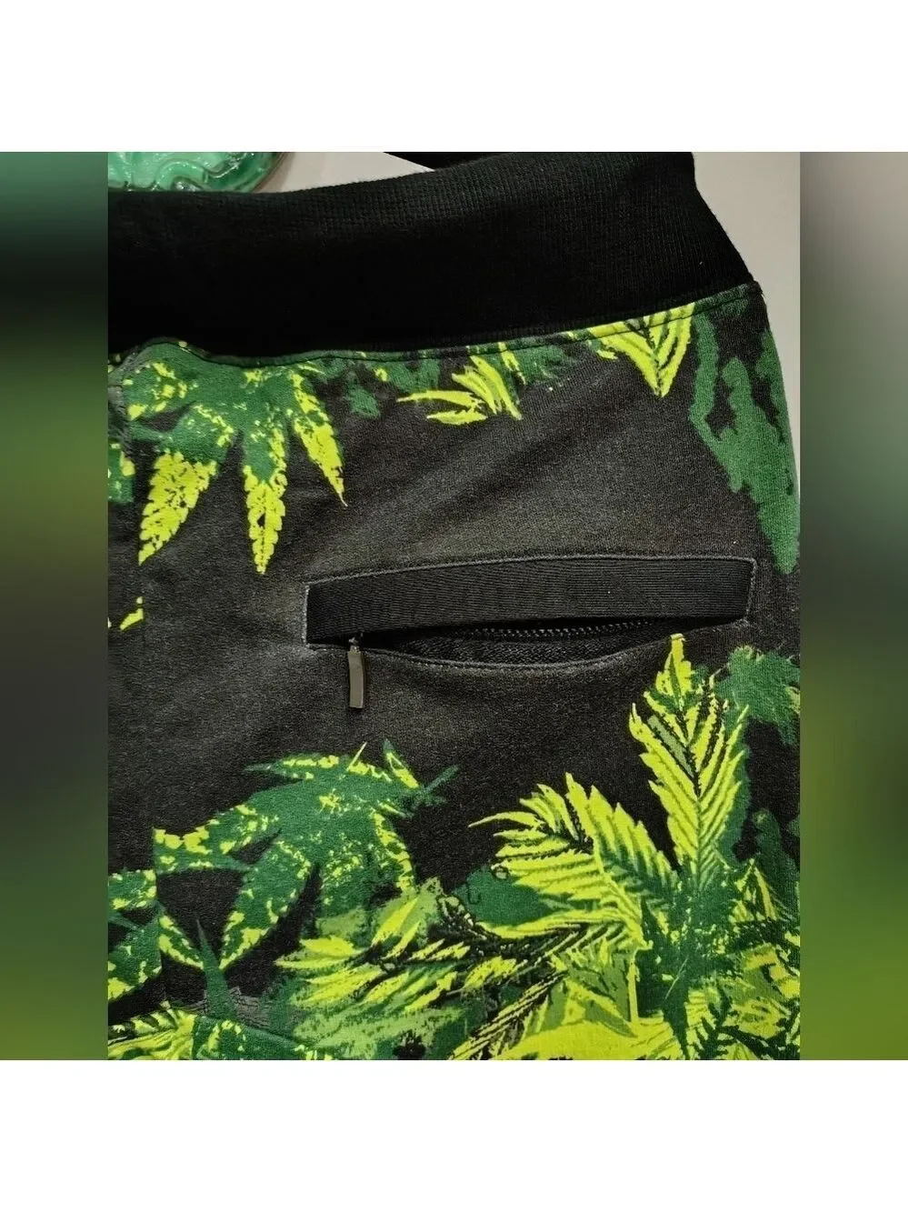 ROYAL BLUE PRINT JOGGER TERRY POP ART JUNGLE FLORAL PANTS